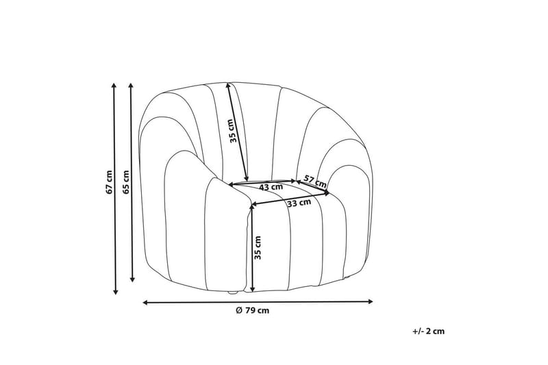 Lænestol Malung - Hvid - Møbler - Stole & lænestole - Lænestole - Lænestol uden armlæn