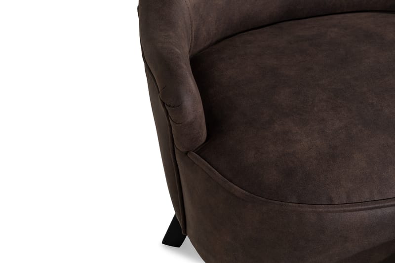 Dahlia Lænestol med Puf - Vintage brun - Møbler - Stole & lænestole - Lænestole