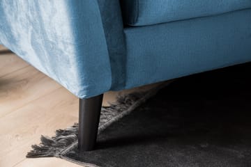 Trend Lænestol med Fodskammel - Midnatsblå Velour - Møbler - Stole & lænestole - Lænestole