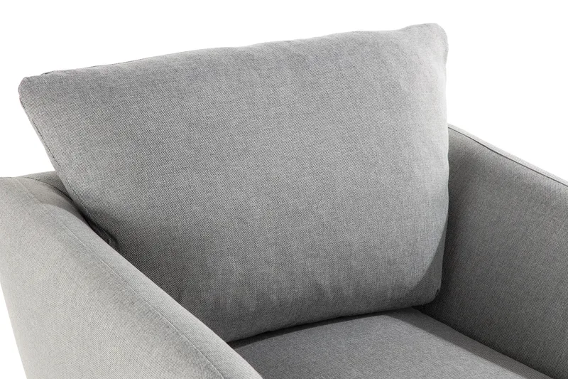 Trend Sofagruppe Lænestol med Fodskammel - Lysegrå - Møbler - Stole & lænestole - Lænestole - Lænestol med fodskammel