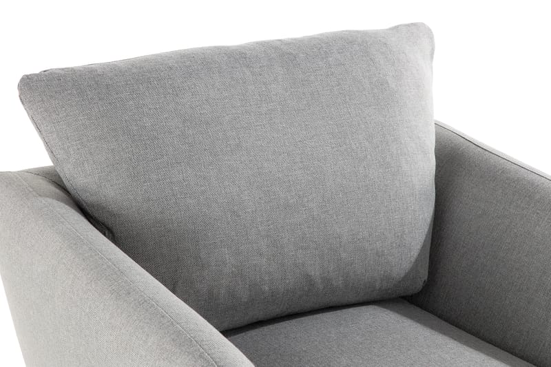 Trend Sofagruppe Lænestol med Fodskammel - Lysegrå - Møbler - Stole & lænestole - Lænestole - Lænestol med fodskammel