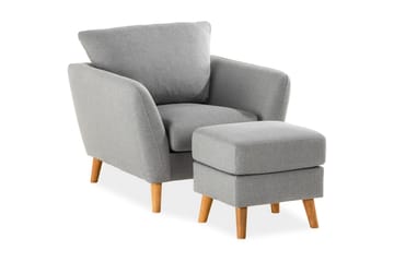 Trend Sofagruppe Lænestol med Fodskammel