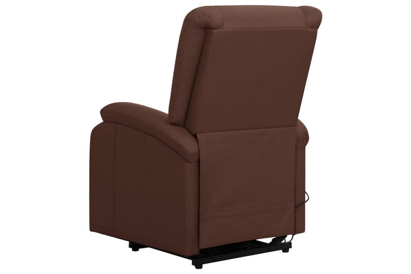 lænestol med løftefunktion kunstlæder brun - Brun - Møbler - Stole & lænestole - Lænestole - Recliner lænestol