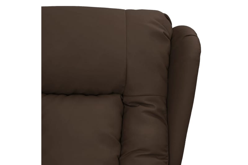 lænestol med løftefunktion kunstlæder brun - Brun - Møbler - Stole & lænestole - Lænestole - Recliner lænestol
