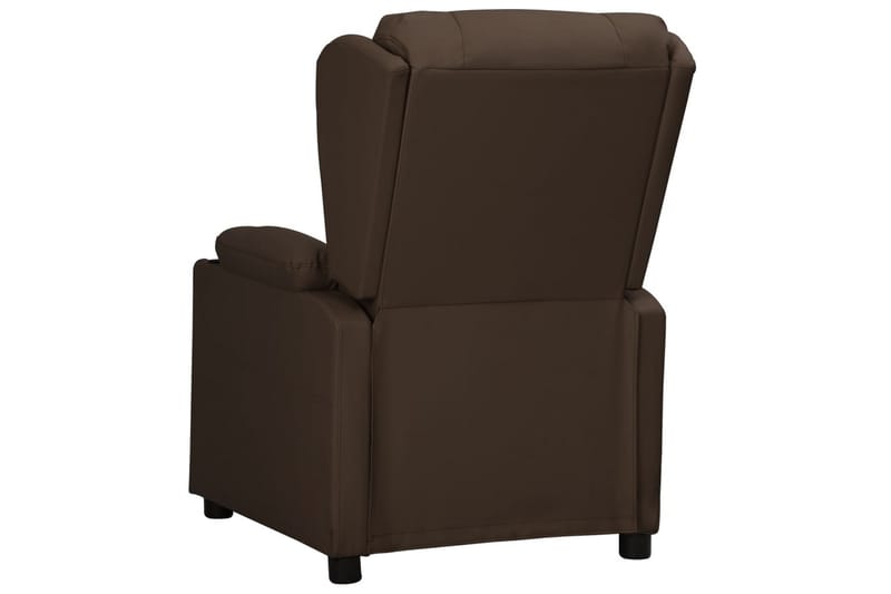 lænestol med løftefunktion kunstlæder brun - Brun - Møbler - Stole & lænestole - Lænestole - Recliner lænestol