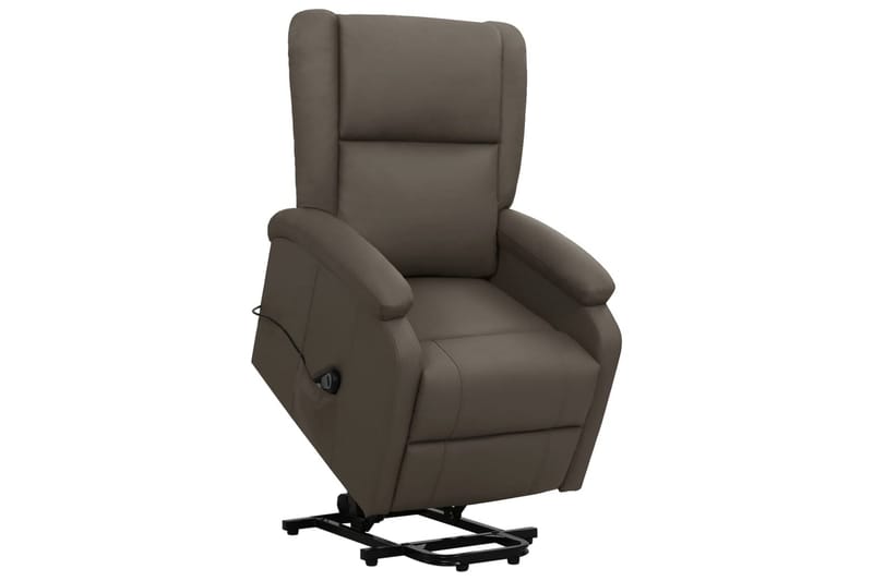 lænestol med løftefunktion kunstlæder grå - Grå - Møbler - Stole & lænestole - Lænestole - Recliner lænestol