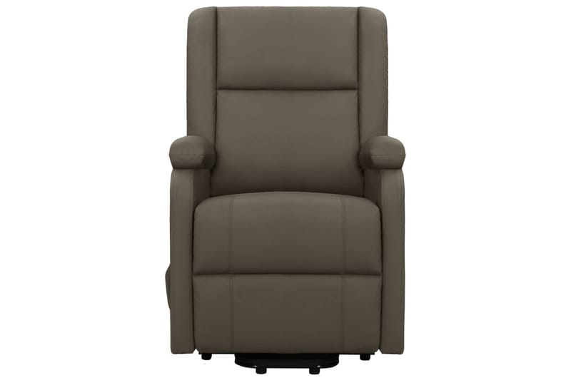 lænestol med løftefunktion kunstlæder grå - Grå - Møbler - Stole & lænestole - Lænestole - Recliner lænestol