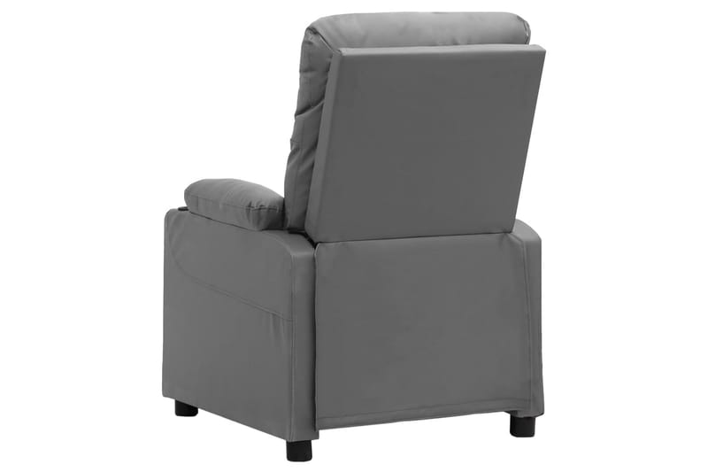 lænestol med løftefunktion kunstlæder grå - Grå - Møbler - Stole & lænestole - Lænestole - Recliner lænestol