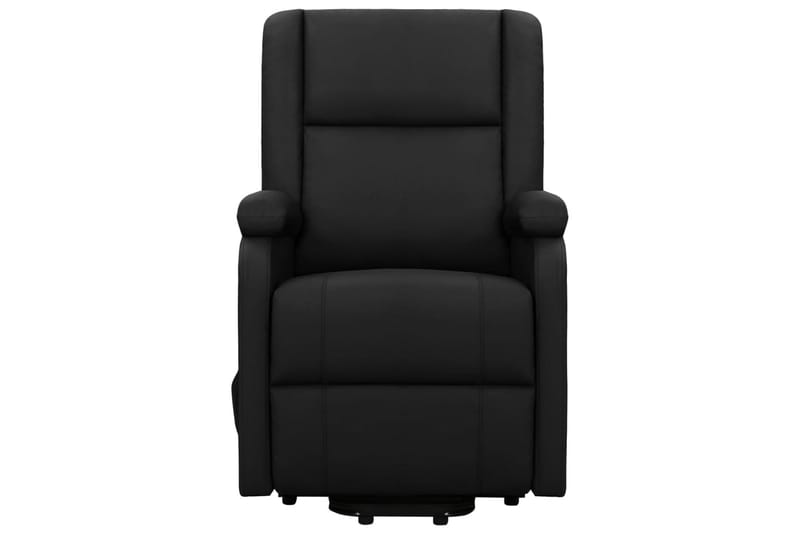 lænestol med løftefunktion kunstlæder sort - Sort - Møbler - Stole & lænestole - Lænestole - Recliner lænestol