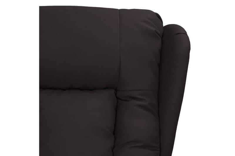 lænestol med løftefunktion kunstlæder sort - Sort - Møbler - Stole & lænestole - Lænestole - Recliner lænestol