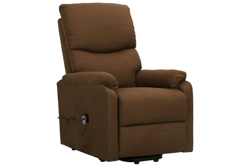 lænestol med løftefunktion stof brun - Brun - Møbler - Stole & lænestole - Lænestole - Recliner lænestol