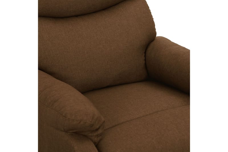 lænestol med løftefunktion stof brun - Brun - Møbler - Stole & lænestole - Lænestole - Recliner lænestol