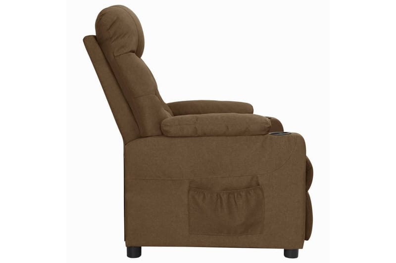 lænestol med løftefunktion stof brun - Brun - Møbler - Stole & lænestole - Lænestole - Recliner lænestol