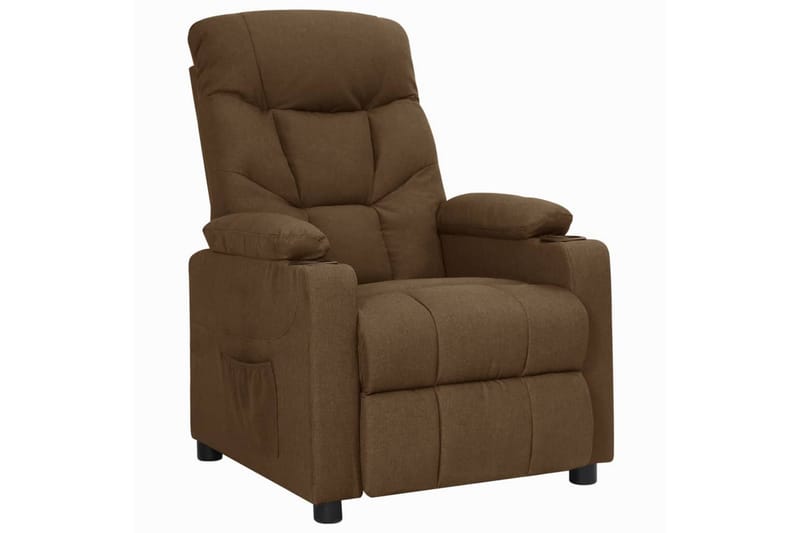 lænestol med løftefunktion stof brun - Brun - Møbler - Stole & lænestole - Lænestole - Recliner lænestol