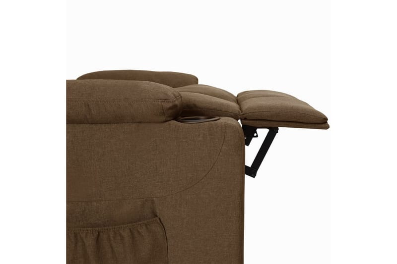 lænestol med løftefunktion stof brun - Brun - Møbler - Stole & lænestole - Lænestole - Recliner lænestol