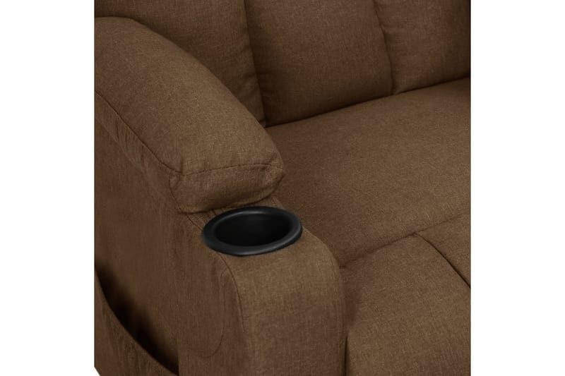 lænestol med løftefunktion stof brun - Brun - Møbler - Stole & lænestole - Lænestole - Recliner lænestol