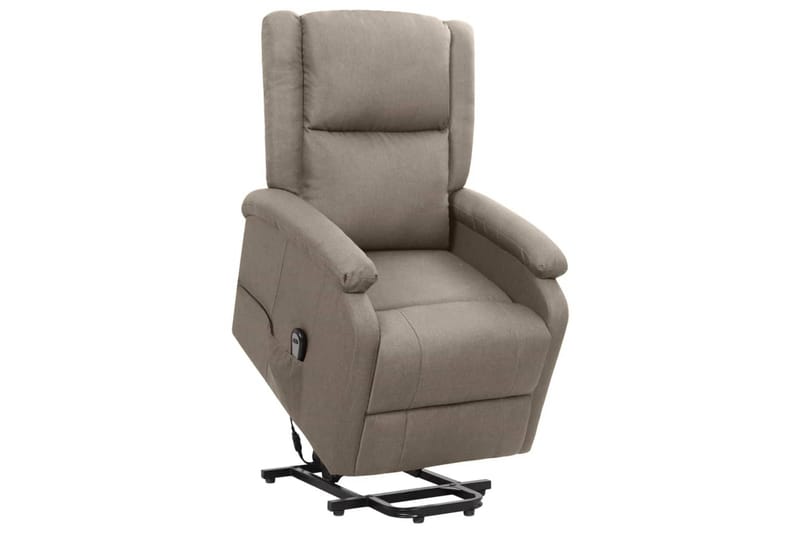 lænestol med løftefunktion stof gråbrun - Gråbrun - Møbler - Stole & lænestole - Lænestole - Recliner lænestol