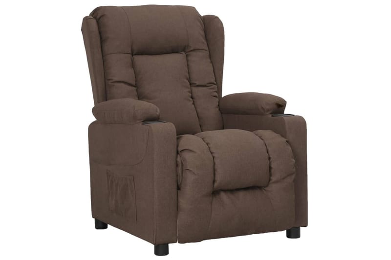 lænestol med løftefunktion stof gråbrun - Gråbrun - Møbler - Stole & lænestole - Lænestole - Recliner lænestol
