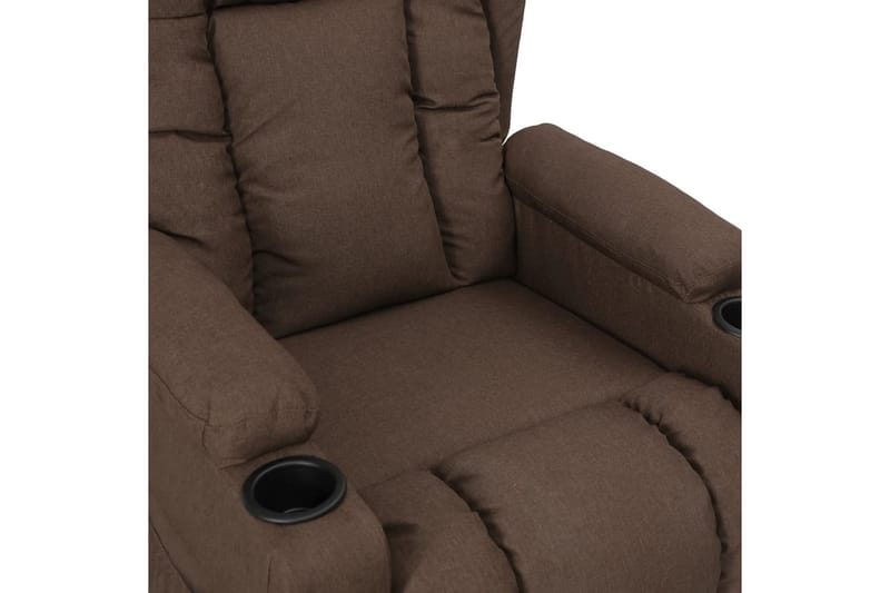 lænestol med løftefunktion stof gråbrun - Gråbrun - Møbler - Stole & lænestole - Lænestole - Recliner lænestol