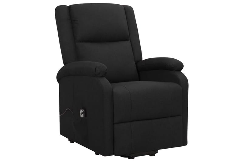 lænestol med løftefunktion stof sort - Sort - Møbler - Stole & lænestole - Lænestole - Recliner lænestol