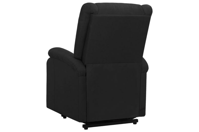 lænestol med løftefunktion stof sort - Sort - Møbler - Stole & lænestole - Lænestole - Recliner lænestol