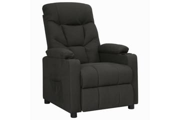 lænestol med løftefunktion stof sort - Sort - Møbler - Stole & lænestole - Lænestole - Recliner lænestol