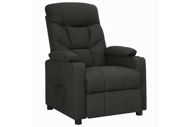 lænestol med løftefunktion stof sort - Sort - Møbler - Stole & lænestole - Lænestole - Recliner lænestol