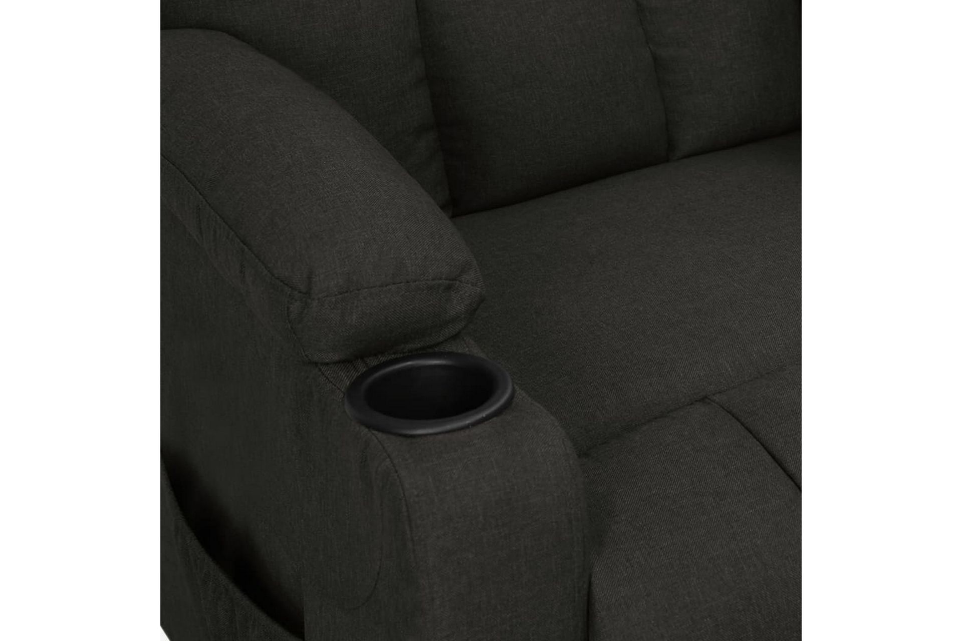 lænestol med løftefunktion stof sort - Sort - Møbler - Stole & lænestole - Lænestole - Recliner lænestol