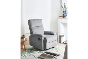Lænestol med vippefunktion Everton - Grå - Møbler - Stole & lænestole - Lænestole - Recliner lænestol