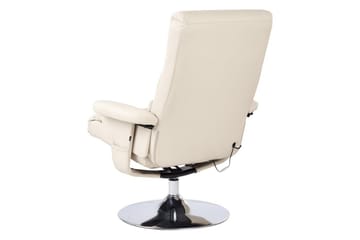Lænestol med vippefunktion Legend - Beige, Sølv - Møbler - Stole & lænestole - Lænestole - Læderstol