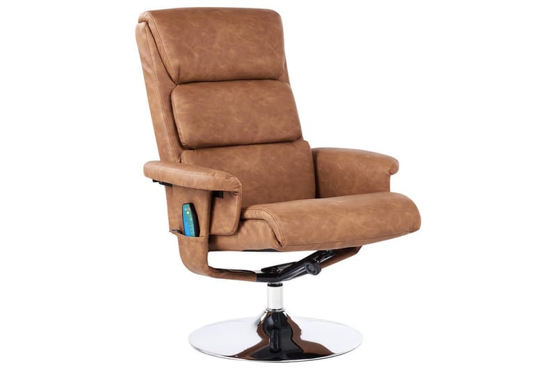 Lænestol med vippefunktion Legend - Brun, Sølv - Møbler - Stole & lænestole - Lænestole - Massagestol