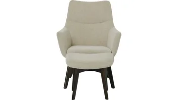 Lænestol NFG Loke med puf creme - creme - Møbler - Stole & lænestole - Lænestole