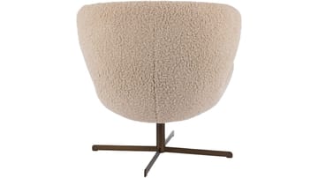 Lænestol NFG Molli med drejefunktion Beige - Beige - Møbler - Stole & lænestole - Lænestole - Lænestol med fodskammel