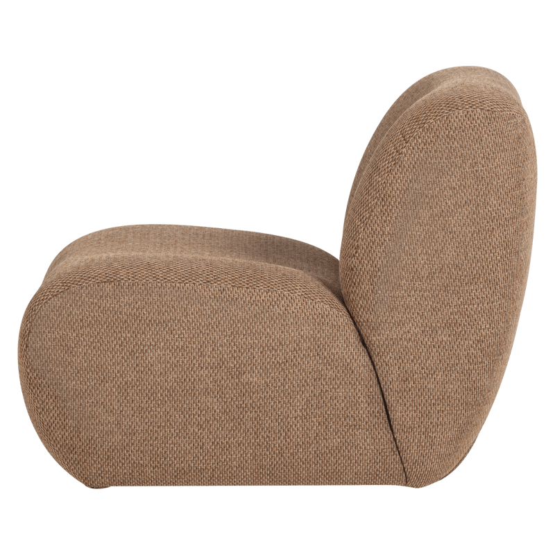 Lænestol Nomu - Lysebrun melange - Møbler - Stole & lænestole - Lænestole - Lænestol uden armlæn