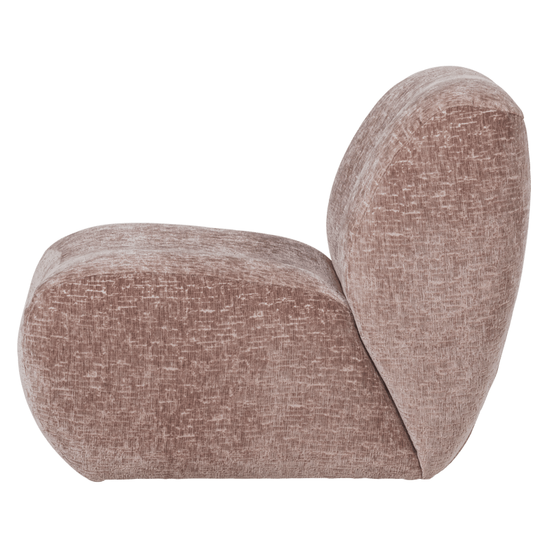 Lænestol Nomu - Lyserosa - Møbler - Stole & lænestole - Lænestole - Lænestol uden armlæn