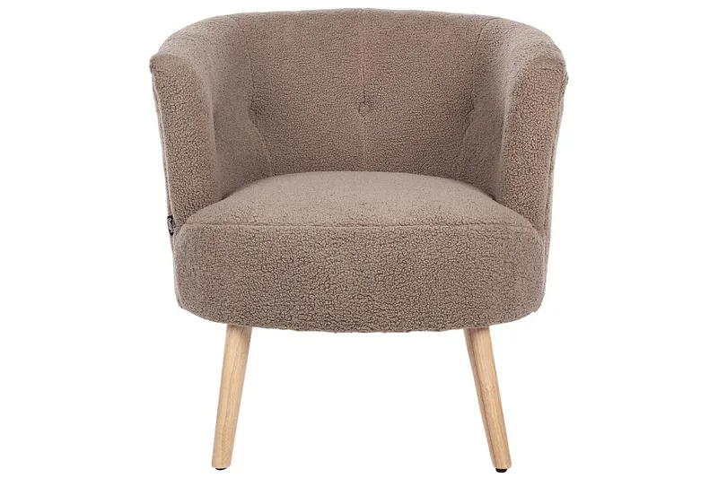 Lænestol Odenzen Brun/lyst træ - Brun/lyst træ - Møbler - Stole & lænestole - Lænestole - Lænestol uden armlæn