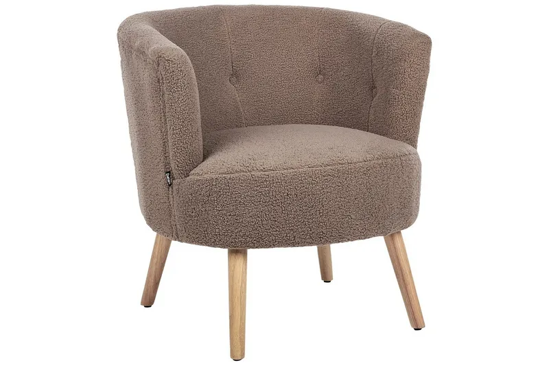 Lænestol Odenzen Brun/lyst træ - Brun/lyst træ - Møbler - Stole & lænestole - Lænestole - Lænestol uden armlæn