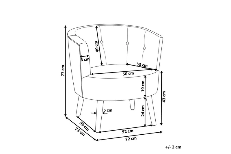 Lænestol Odenzen Brun/lyst træ - Brun/lyst træ - Møbler - Stole & lænestole - Lænestole - Lænestol uden armlæn