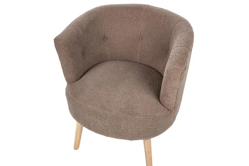 Lænestol Odenzen Brun/lyst træ - Brun/lyst træ - Møbler - Stole & lænestole - Lænestole - Lænestol uden armlæn