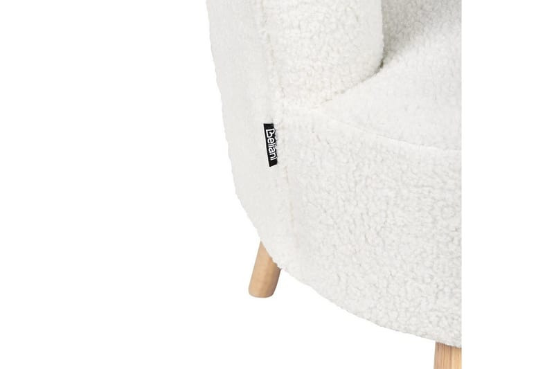 Lænestol Odenzen Hvid/lyst træ - Hvid/lyst træ - Møbler - Stole & lænestole - Lænestole - Lænestol uden armlæn