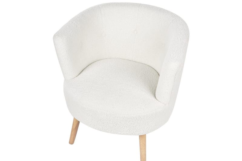 Lænestol Odenzen Hvid/lyst træ - Hvid/lyst træ - Møbler - Stole & lænestole - Lænestole - Lænestol uden armlæn