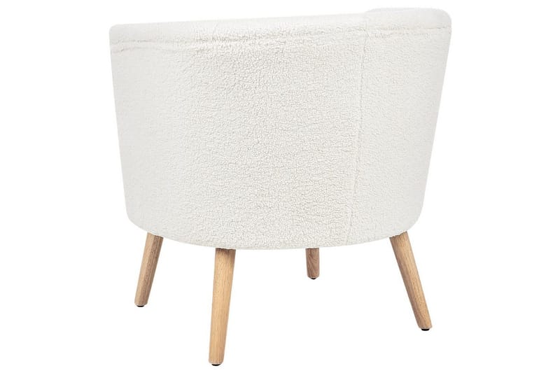 Lænestol Odenzen Hvid/lyst træ - Hvid/lyst træ - Møbler - Stole & lænestole - Lænestole - Lænestol uden armlæn