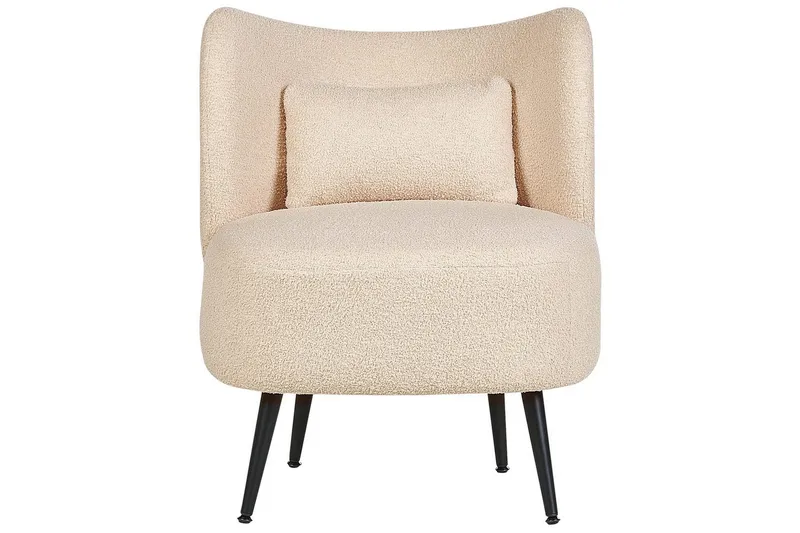 Lænestol Otsby - Beige, sort - Møbler - Stole & lænestole - Lænestole - Lænestol uden armlæn