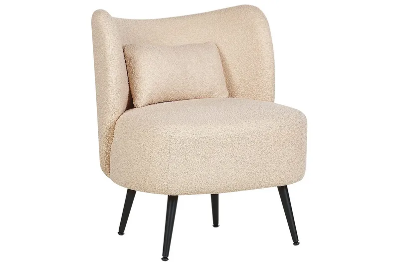 Lænestol Otsby - Beige, sort - Møbler - Stole & lænestole - Lænestole - Lænestol uden armlæn