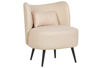 Lænestol Otsby - Beige, sort - Møbler - Stole & lænestole - Lænestole - Lænestol uden armlæn