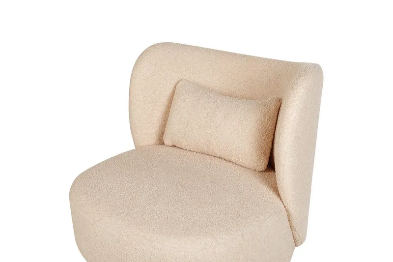 Lænestol Otsby - Beige, sort - Møbler - Stole & lænestole - Lænestole - Lænestol uden armlæn