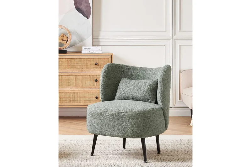 Lænestol Otsby - Grøn, sort - Møbler - Stole & lænestole - Lænestole - Lænestol uden armlæn