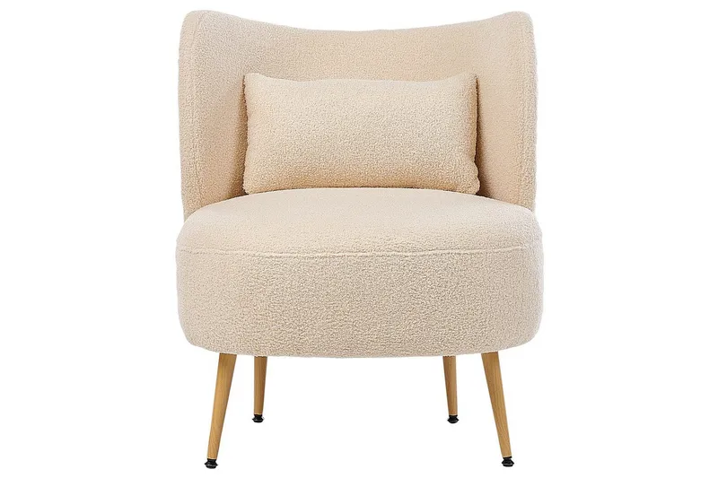 Lænestol Otsby II Beige/lyst træ - Beige/lyst træ - Møbler - Stole & lænestole - Lænestole - Lænestol uden armlæn