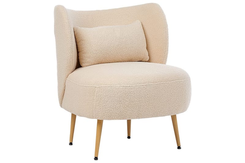 Lænestol Otsby II Beige/lyst træ - Beige/lyst træ - Møbler - Stole & lænestole - Lænestole - Lænestol uden armlæn