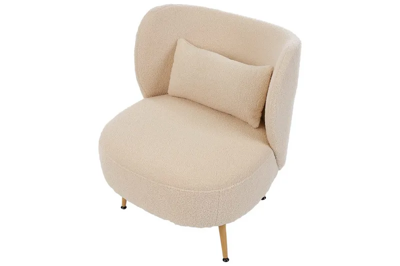 Lænestol Otsby II Beige/lyst træ - Beige/lyst træ - Møbler - Stole & lænestole - Lænestole - Lænestol uden armlæn